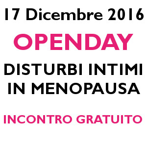 OPENDAY Disturbi intimi in menopausa